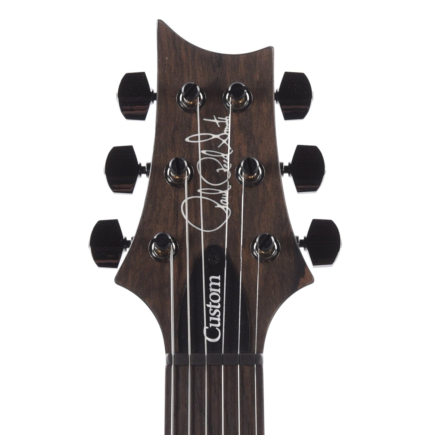 PRS Wood Library Custom 24 10-Top Flame Blood Orange Smokeburst w/Ziricote Fingerboard & Smoked Black Hardware Electric Guitars / Solid Body