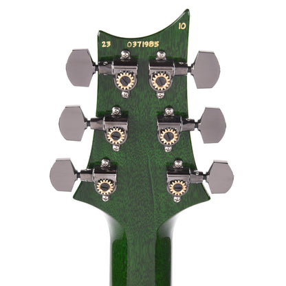 PRS Wood Library Custom 24 10-Top Flame Charcoal Jade Burst w/Ziricote Fingerboard & Smoked Black Hardware Electric Guitars / Solid Body