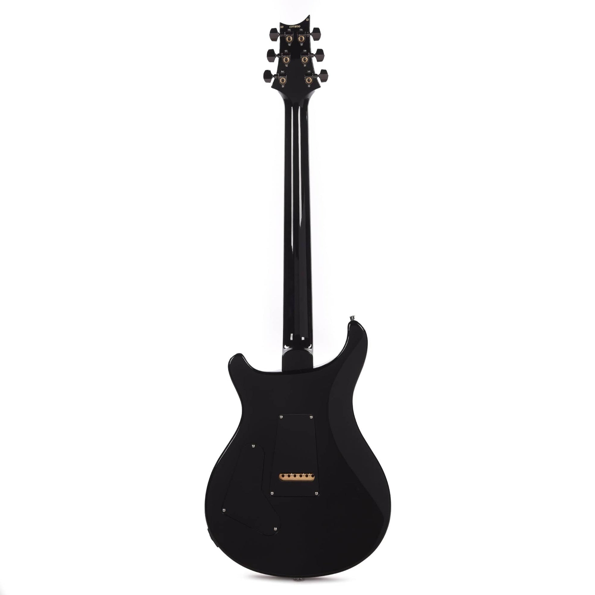 PRS Wood Library Custom 24 10-Top Quilt Blood Orange Smokeburst w/Ebony Fingerboard & Smoked Black Hardware Electric Guitars / Solid Body