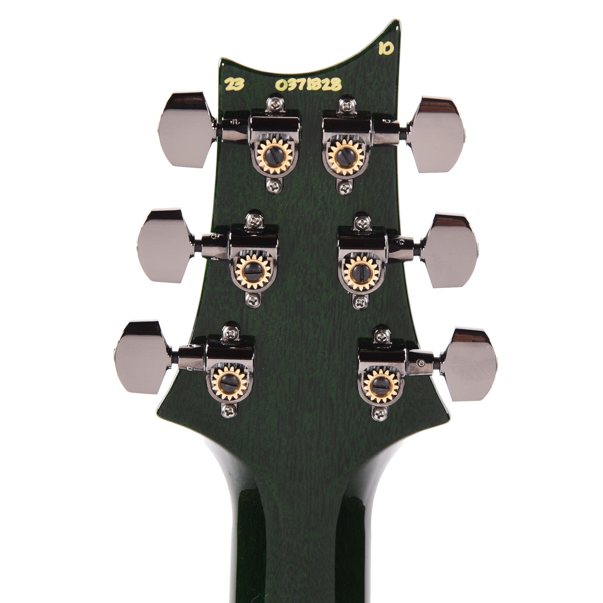 PRS Wood Library Custom 24 10-Top Quilt Charcoal Jade Burst w/Ebony Fingerboard & Smoked Black Hardware Electric Guitars / Solid Body