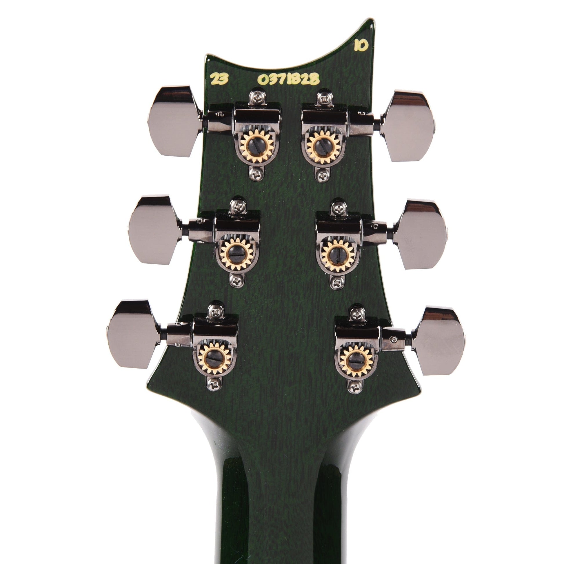 PRS Wood Library Custom 24 10-Top Quilt Charcoal Jade Burst w/Ebony Fingerboard & Smoked Black Hardware Electric Guitars / Solid Body