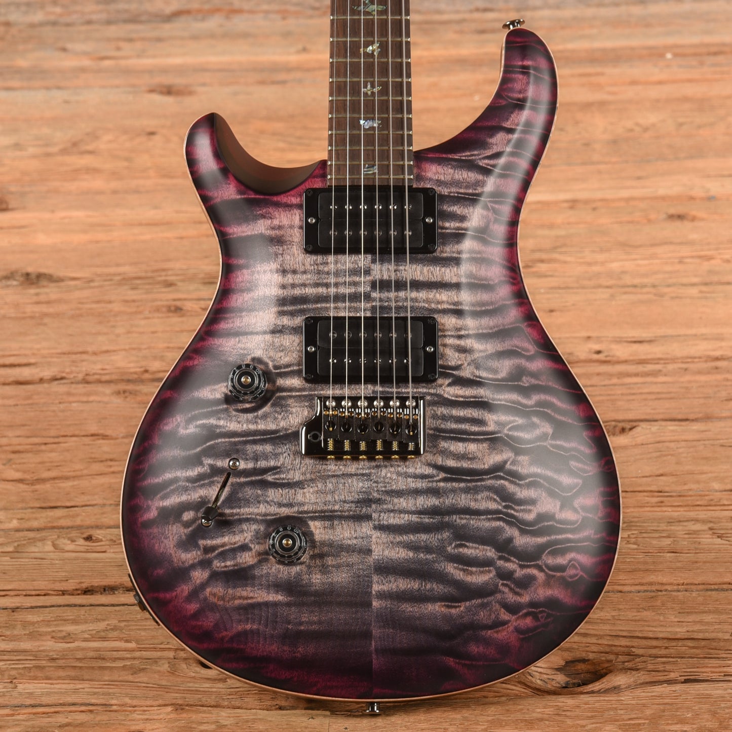 PRS Wood Library Custom 24 10-Top Satin w/Brazilian Rosewood Fretboard Purple Burst 2023 LEFTY Electric Guitars / Solid Body