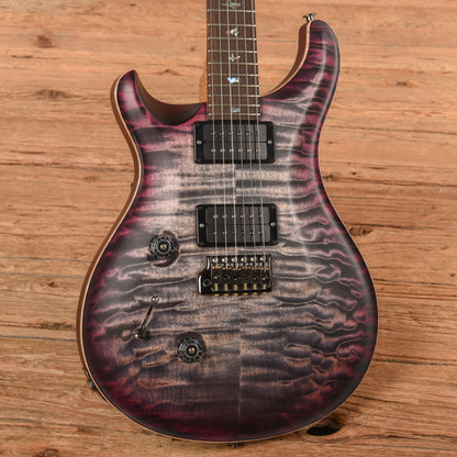 PRS Wood Library Custom 24 10-Top Satin w/Brazilian Rosewood Fretboard Purple Burst 2023 LEFTY Electric Guitars / Solid Body