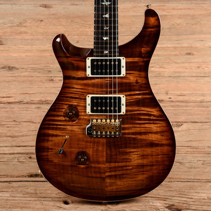 PRS Wood Library Custom 24 10-Top w/Brazilian Rosewood Fretboard Black Gold 2022 LEFTY Electric Guitars / Solid Body