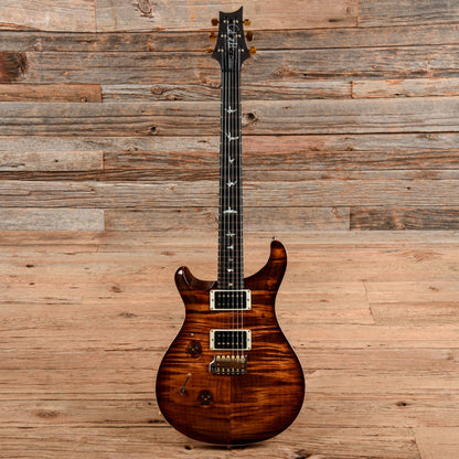 PRS Wood Library Custom 24 10-Top w/Brazilian Rosewood Fretboard Black Gold 2022 LEFTY Electric Guitars / Solid Body