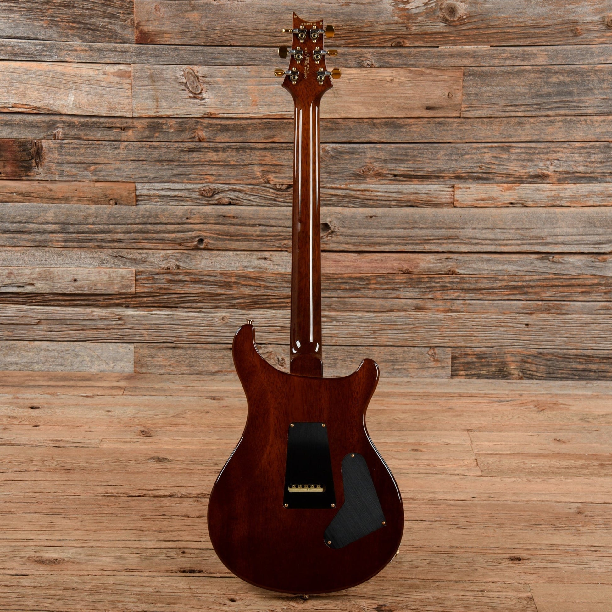 PRS Wood Library Custom 24 10-Top w/Brazilian Rosewood Fretboard Black Gold 2022 LEFTY Electric Guitars / Solid Body