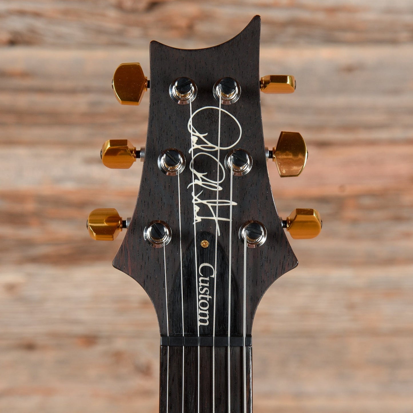 PRS Wood Library Custom 24 10-Top w/Brazilian Rosewood Fretboard Black Gold 2022 LEFTY Electric Guitars / Solid Body