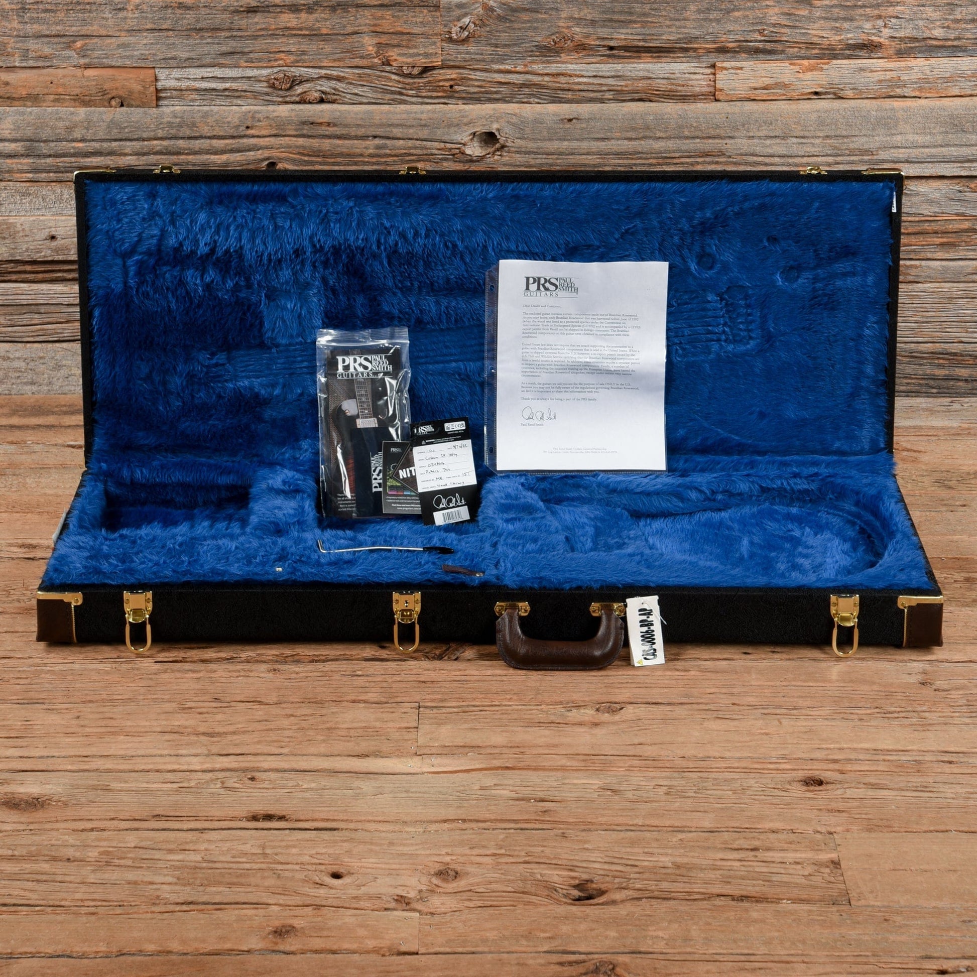 PRS Wood Library Custom 24 10-Top w/Brazilian Rosewood Fretboard Black Gold 2022 LEFTY Electric Guitars / Solid Body