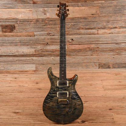 PRS Wood Library Custom 24 10-Top w/Rosewood Neck Faded Blue Denim 2017 Electric Guitars / Solid Body
