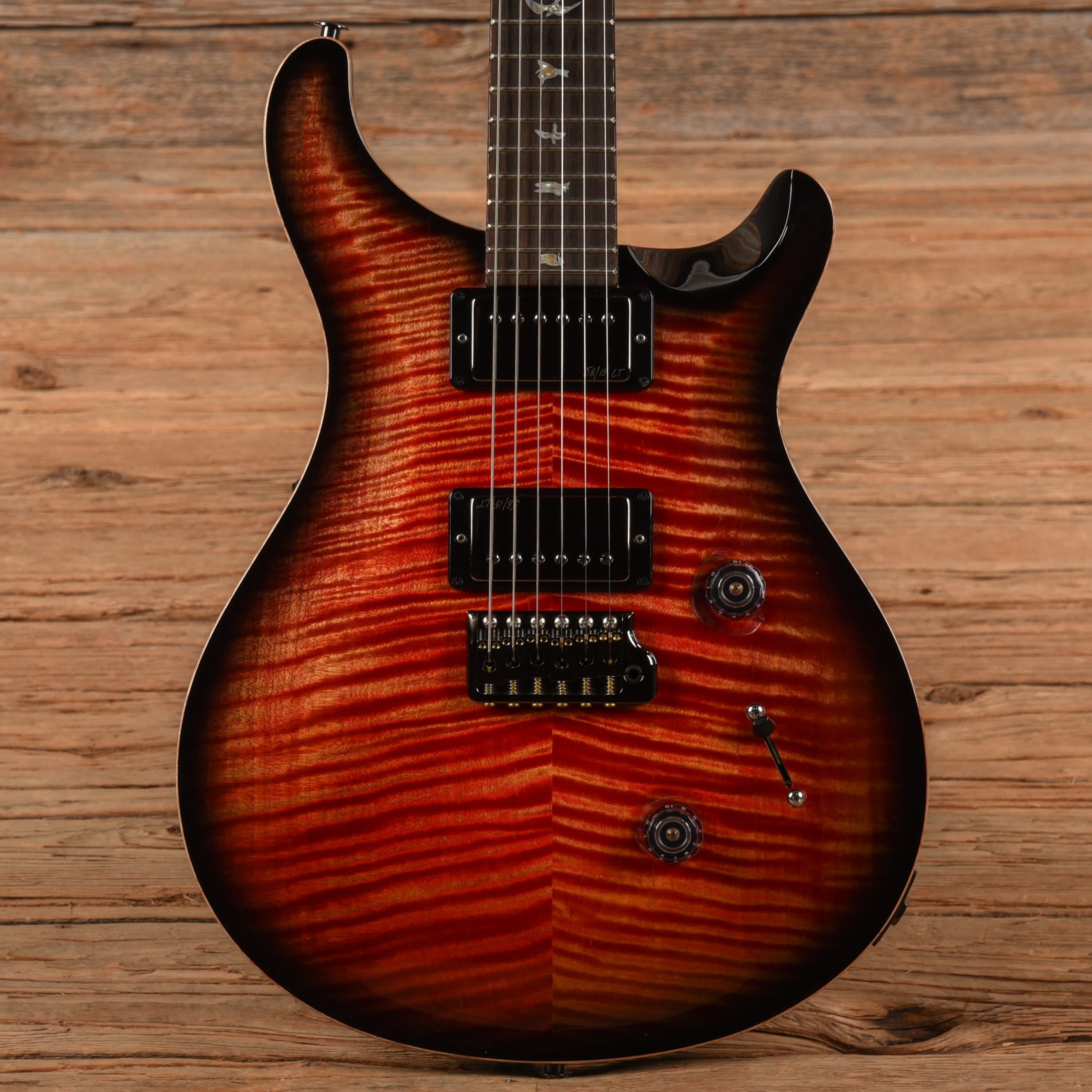 PRS Wood Library Custom 24 Blood Orange Smokeburst 2023 Electric Guitars / Solid Body
