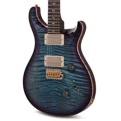 PRS Wood Library Custom 24 Fat Back 10-Top Flame Aquableux Purple Burst w/Brazilian Rosewood Fingerboard Electric Guitars / Solid Body