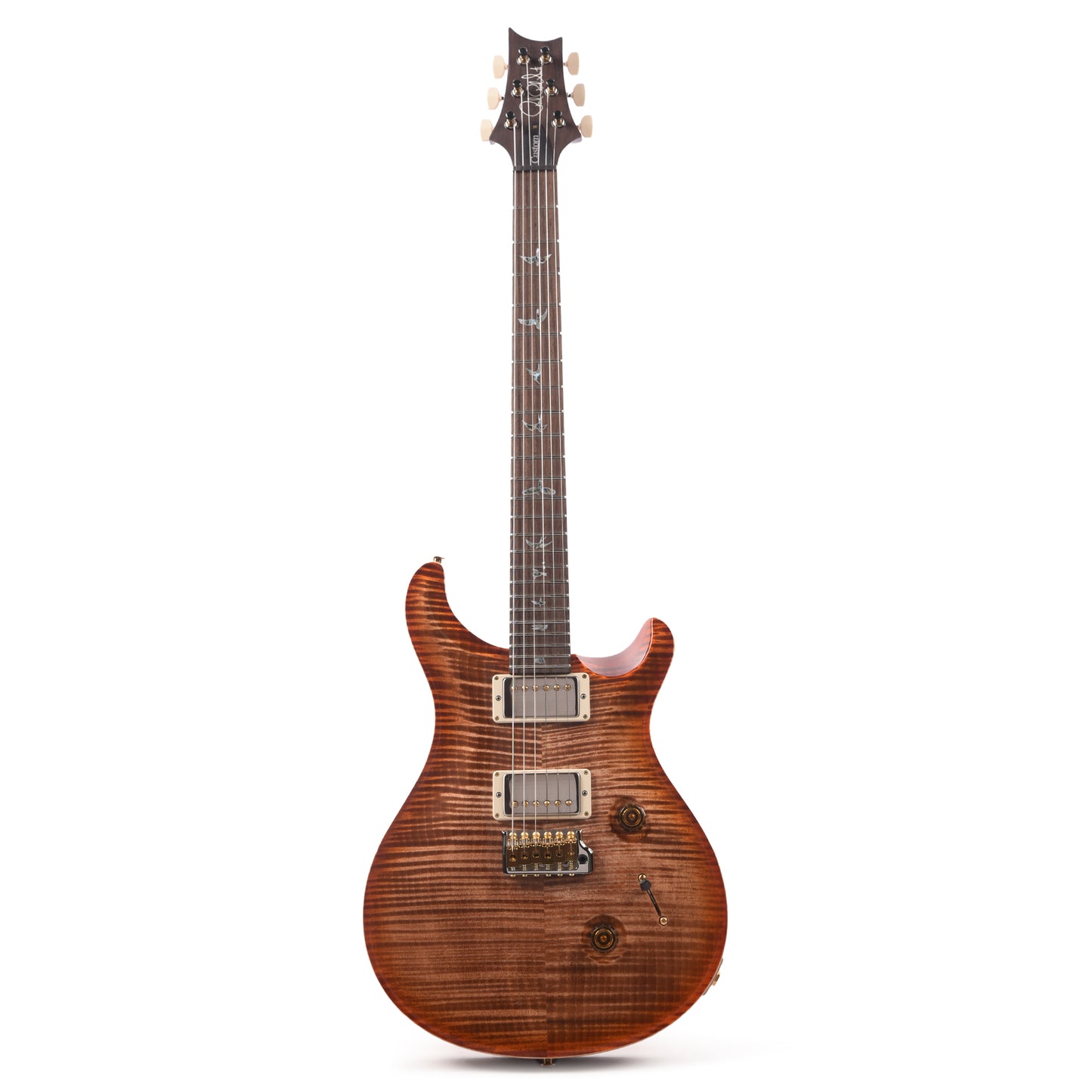 PRS Wood Library Custom 24 Fat Back 10-Top Flame Autumn Sky w/Brazilian Rosewood Fingerboard Electric Guitars / Solid Body