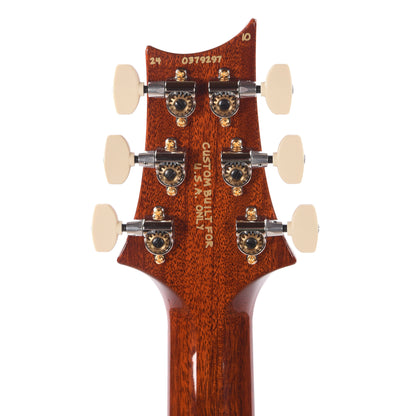 PRS Wood Library Custom 24 Fat Back 10-Top Flame Autumn Sky w/Brazilian Rosewood Fingerboard Electric Guitars / Solid Body