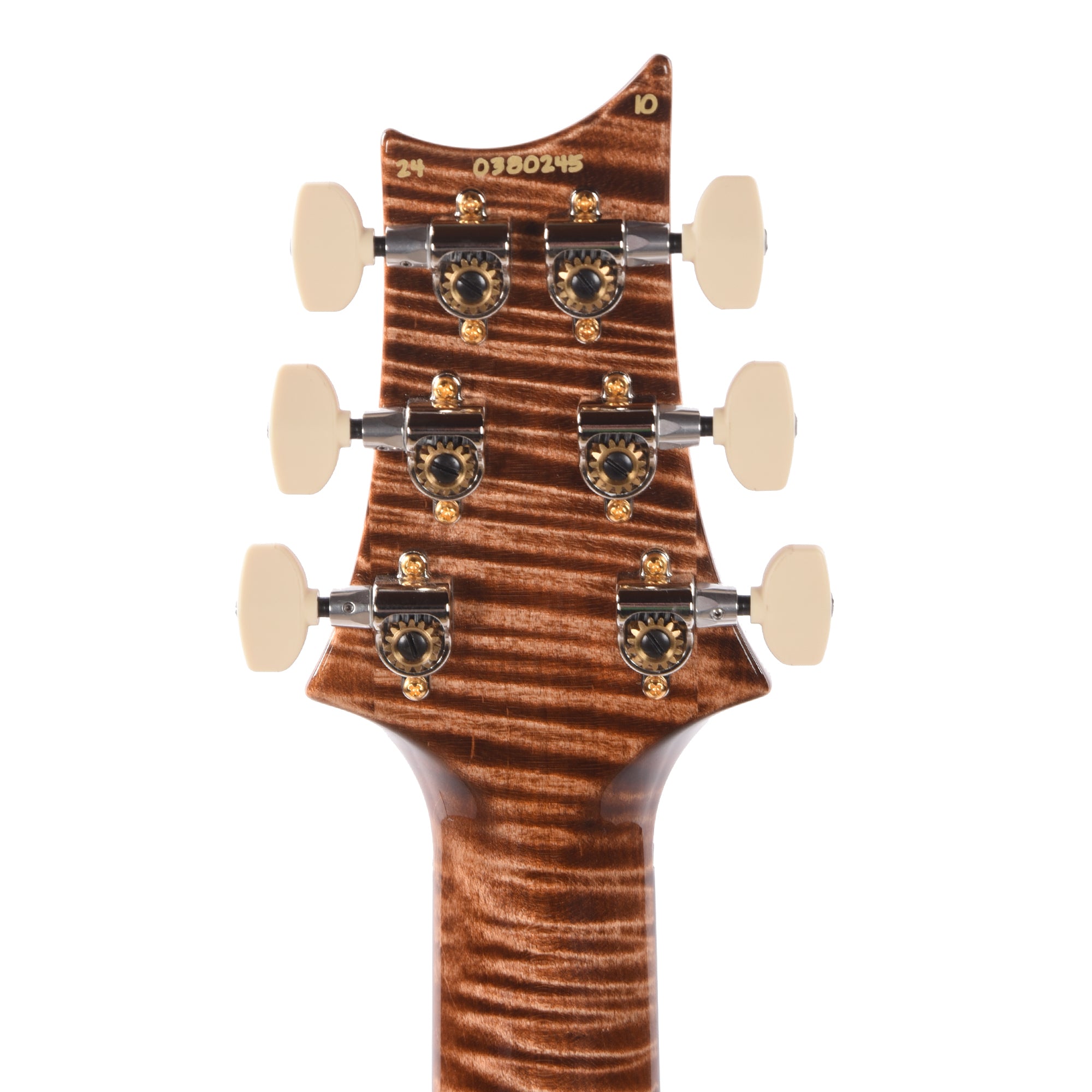 PRS Wood Library Custom 24 Fat Back 10-Top Flame Autumn Sky w/Figured Stained Neck & African Blackwood Fingerboard Electric Guitars / Solid Body