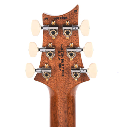 PRS Wood Library Custom 24 Fat Back 10-Top Flame Faded Whale Blue w/Brazilian Rosewood Fingerboard Electric Guitars / Solid Body