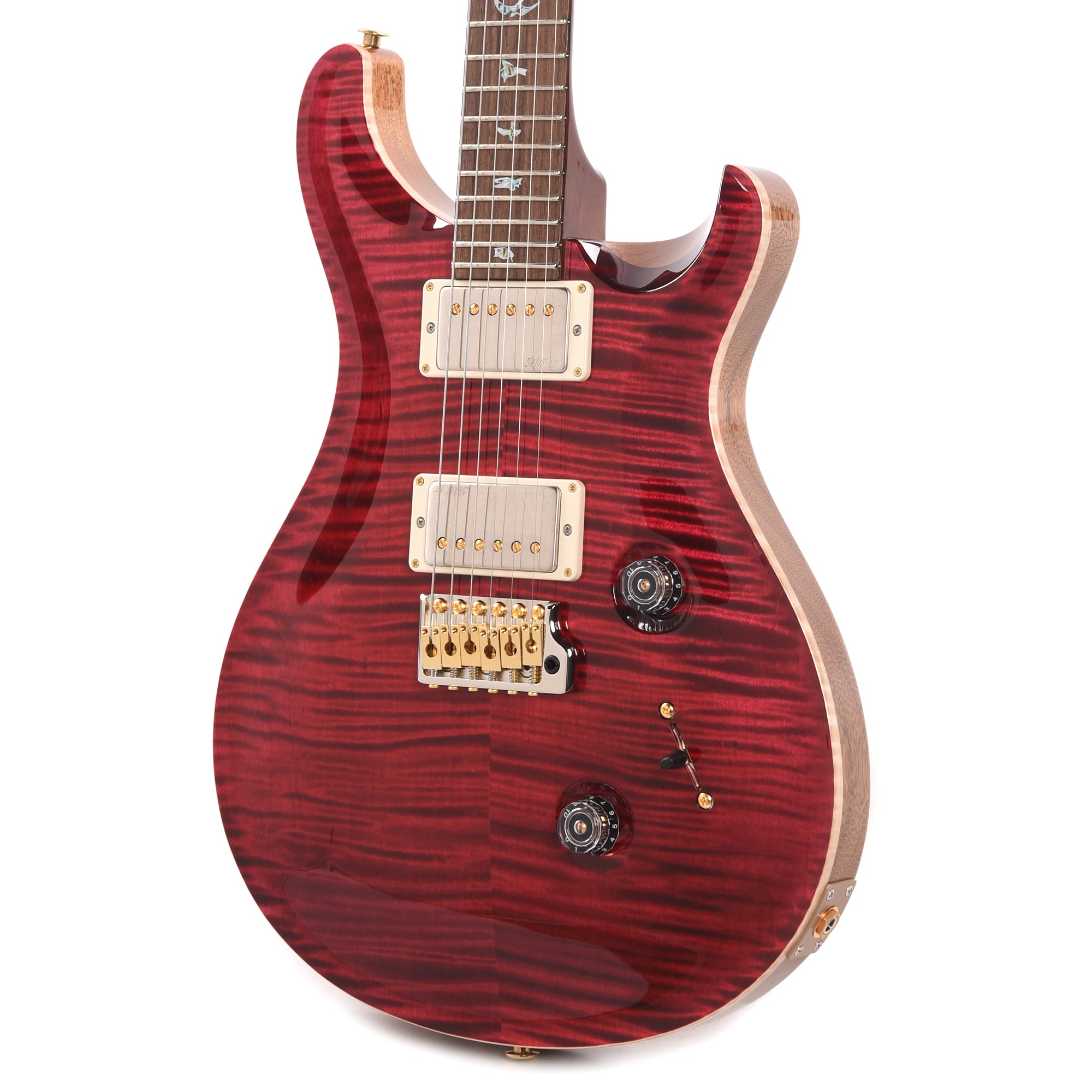 PRS Wood Library Custom 24 Fat Back 10-Top Flame Red Tiger w/Brazilian Rosewood Fingerboard Electric Guitars / Solid Body