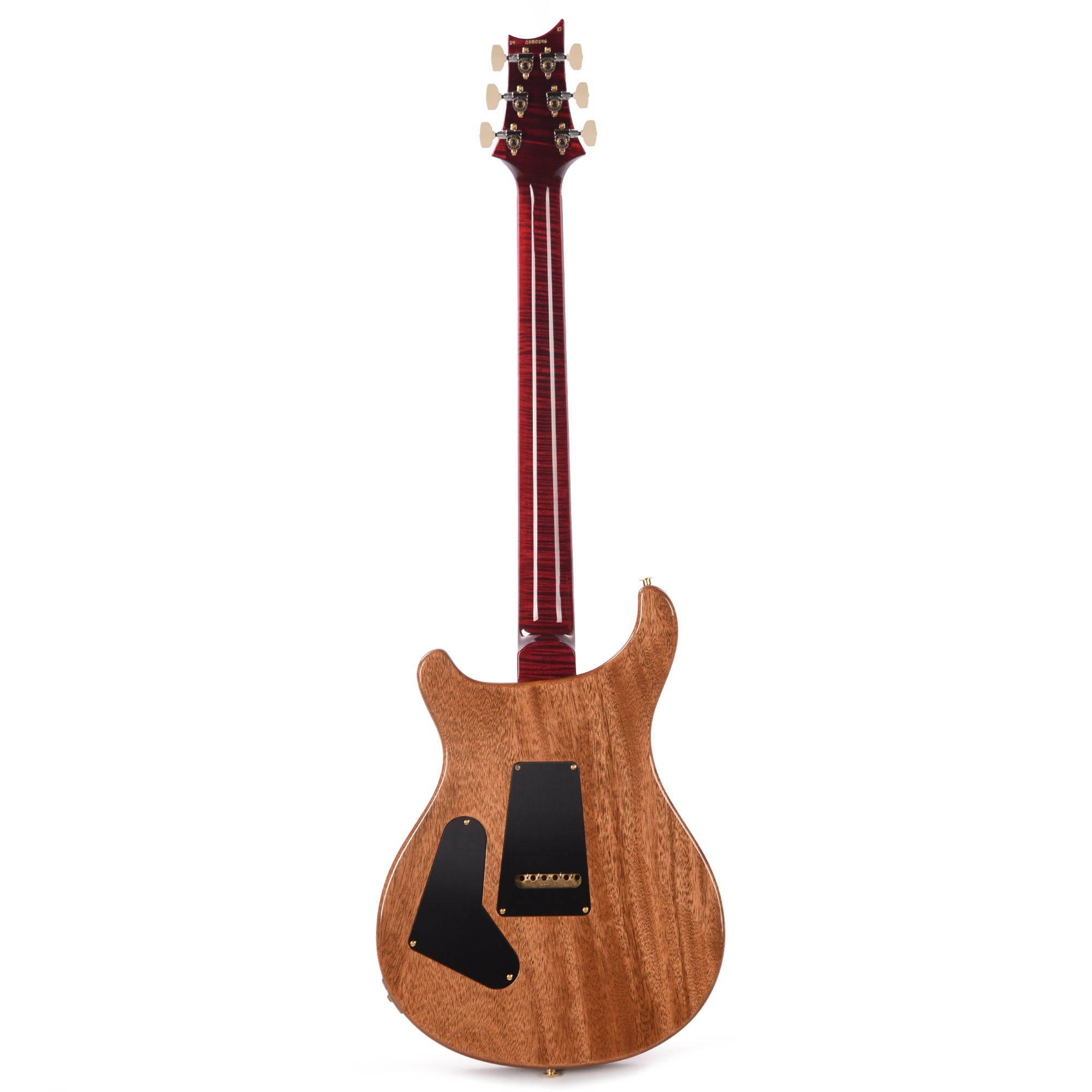 PRS Wood Library Custom 24 Fat Back 10-Top Flame Red Tiger w/Figured Stained Neck & African Blackwood Fingerboard Electric Guitars / Solid Body