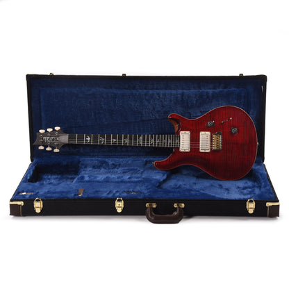 PRS Wood Library Custom 24 Fat Back 10-Top Flame Red Tiger w/Figured Stained Neck & African Blackwood Fingerboard Electric Guitars / Solid Body