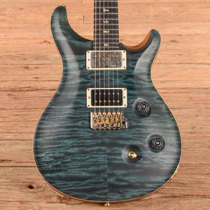 PRS Wood Library Custom 24 Fatback 10-Top Slate Blue Satin 2016 Electric Guitars / Solid Body