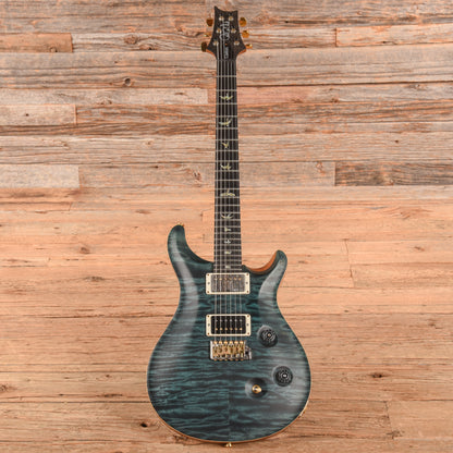 PRS Wood Library Custom 24 Fatback 10-Top Slate Blue Satin 2016 Electric Guitars / Solid Body