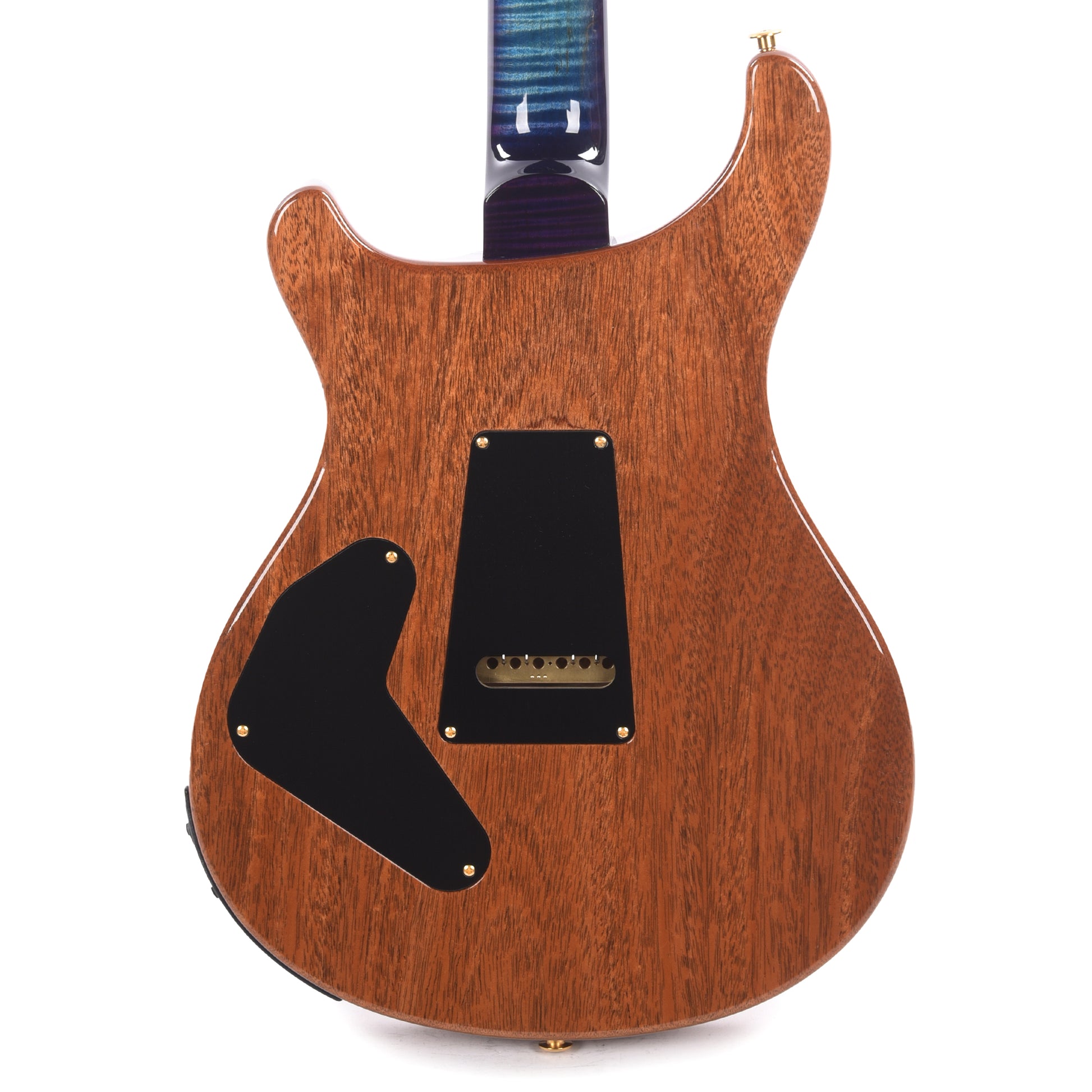 PRS Wood Library Custom 24 Piezo 10-Top Flame Aquableux Purple Burst w/Figured Stained Neck & Ebony Fingerboard Electric Guitars / Solid Body