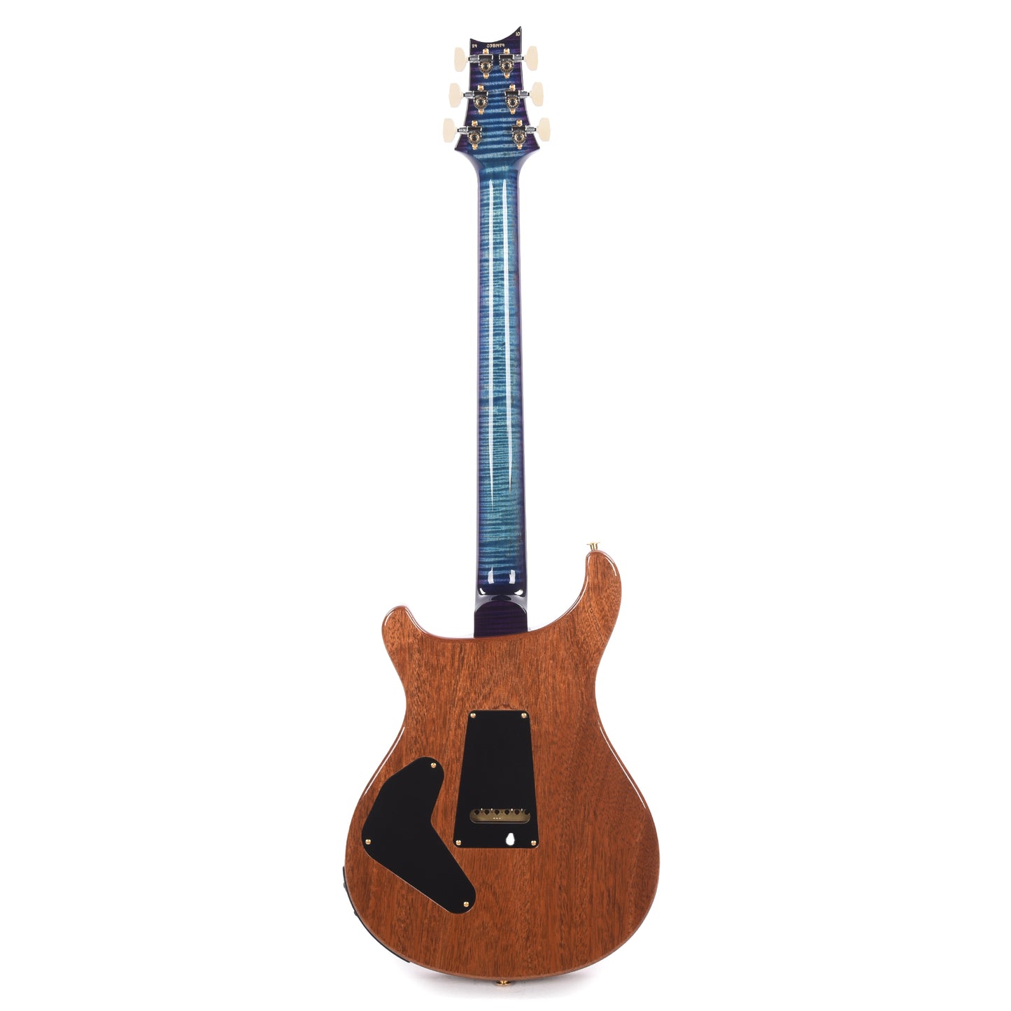 PRS Wood Library Custom 24 Piezo 10-Top Flame Aquableux Purple Burst w/Figured Stained Neck & Ebony Fingerboard Electric Guitars / Solid Body