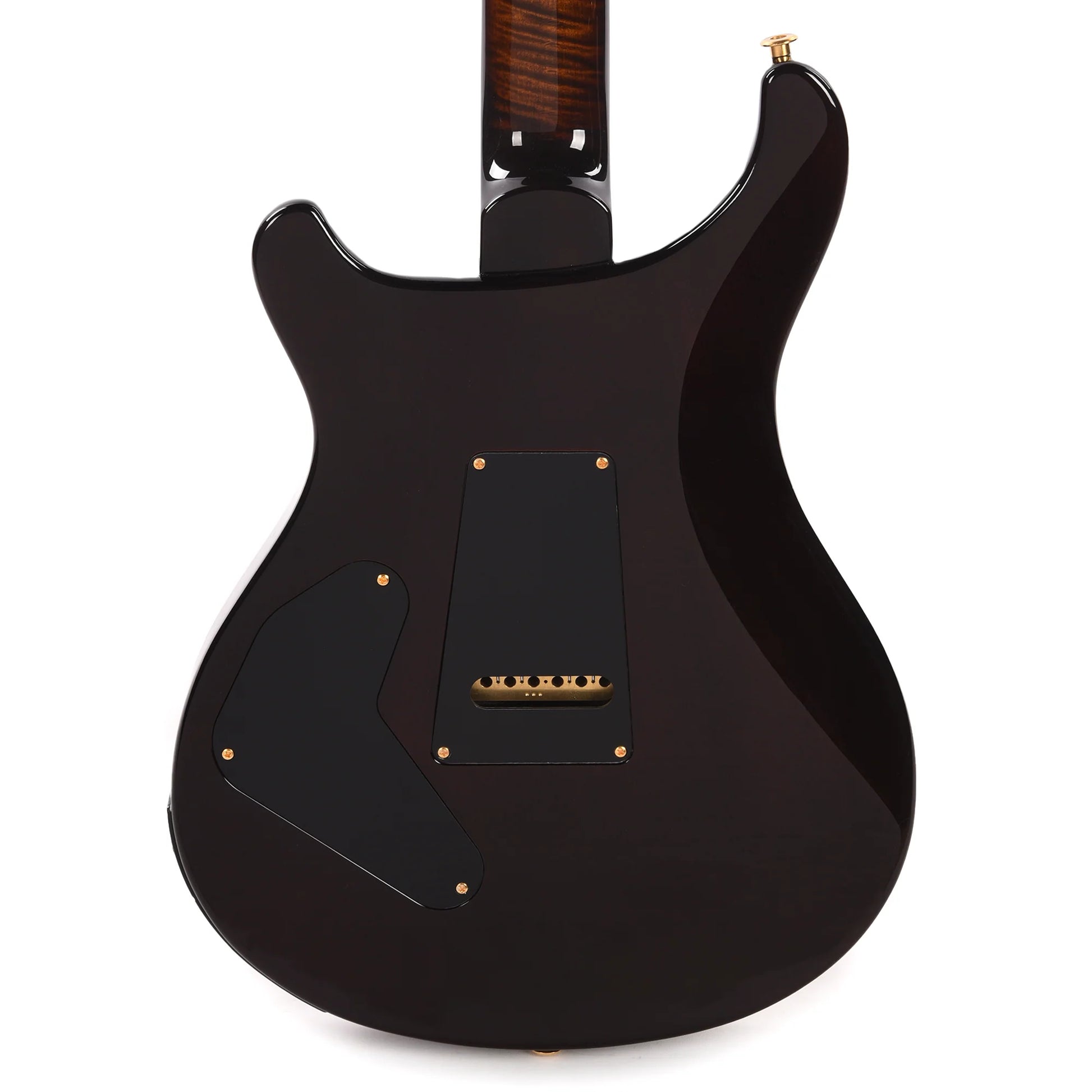 PRS Wood Library Custom 24 Piezo 10-Top Flame Black Gold Burst w/Figured Stained Neck & Ebony Fingerboard Electric Guitars / Solid Body