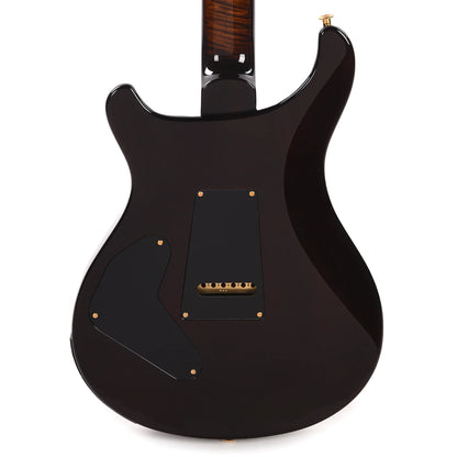 PRS Wood Library Custom 24 Piezo 10-Top Flame Black Gold Burst w/Figured Stained Neck & Ebony Fingerboard Electric Guitars / Solid Body