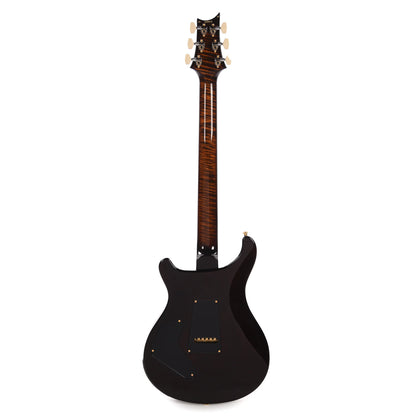 PRS Wood Library Custom 24 Piezo 10-Top Flame Black Gold Burst w/Figured Stained Neck & Ebony Fingerboard Electric Guitars / Solid Body
