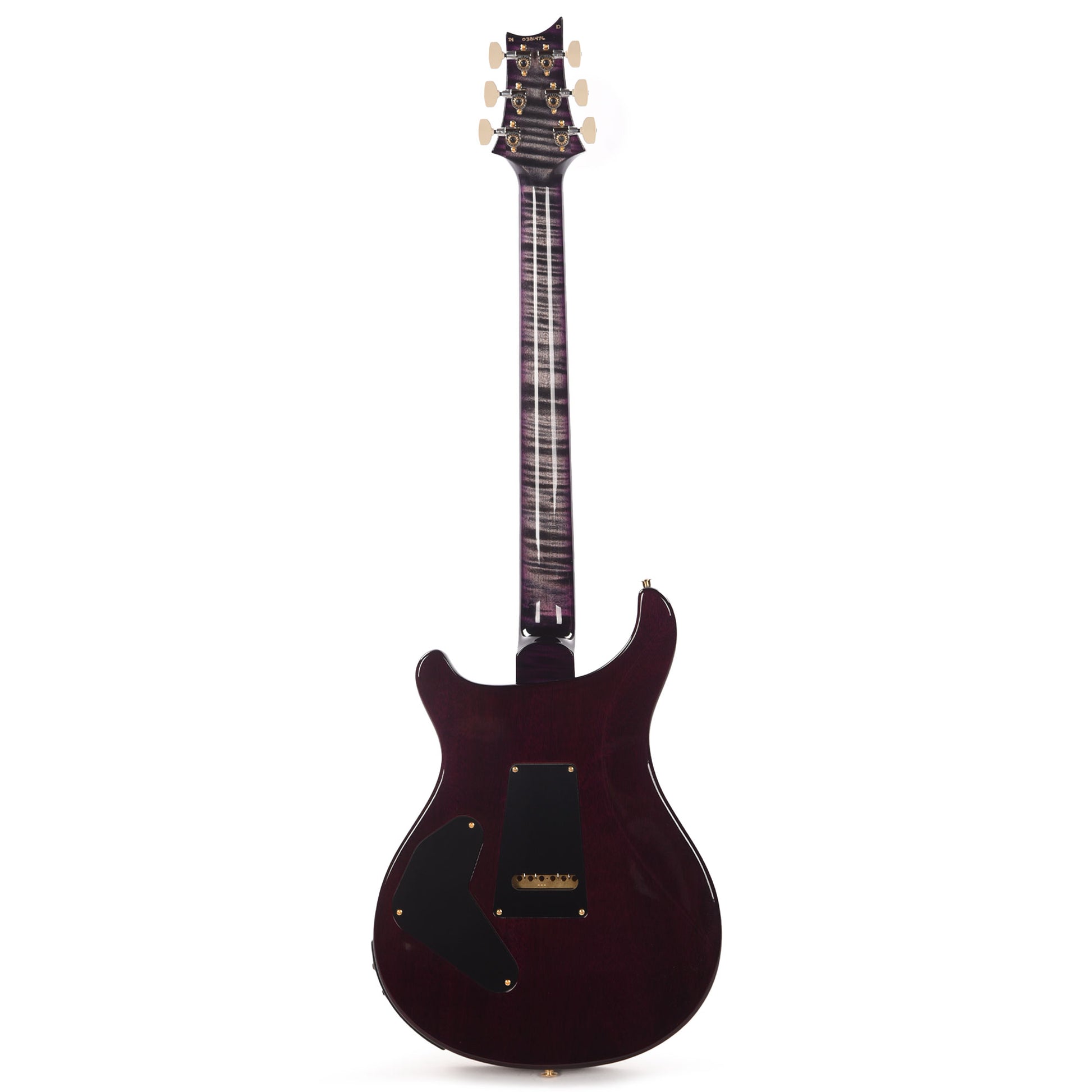 PRS Wood Library Custom 24 Piezo 10-Top Flame Charcoal Purple Burst w/Figured Stained Neck & Ebony Fingerboard Electric Guitars / Solid Body