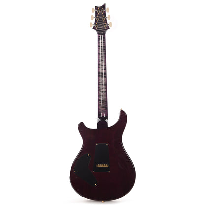 PRS Wood Library Custom 24 Piezo 10-Top Flame Charcoal Purple Burst w/Figured Stained Neck & Ebony Fingerboard Electric Guitars / Solid Body