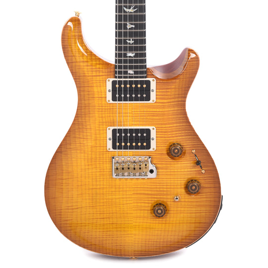 PRS Wood Library Custom 24 Piezo 10-Top Flame Faded McCarty Sunburst w/Figured Stained Neck & Ebony Fingerboard Electric Guitars / Solid Body
