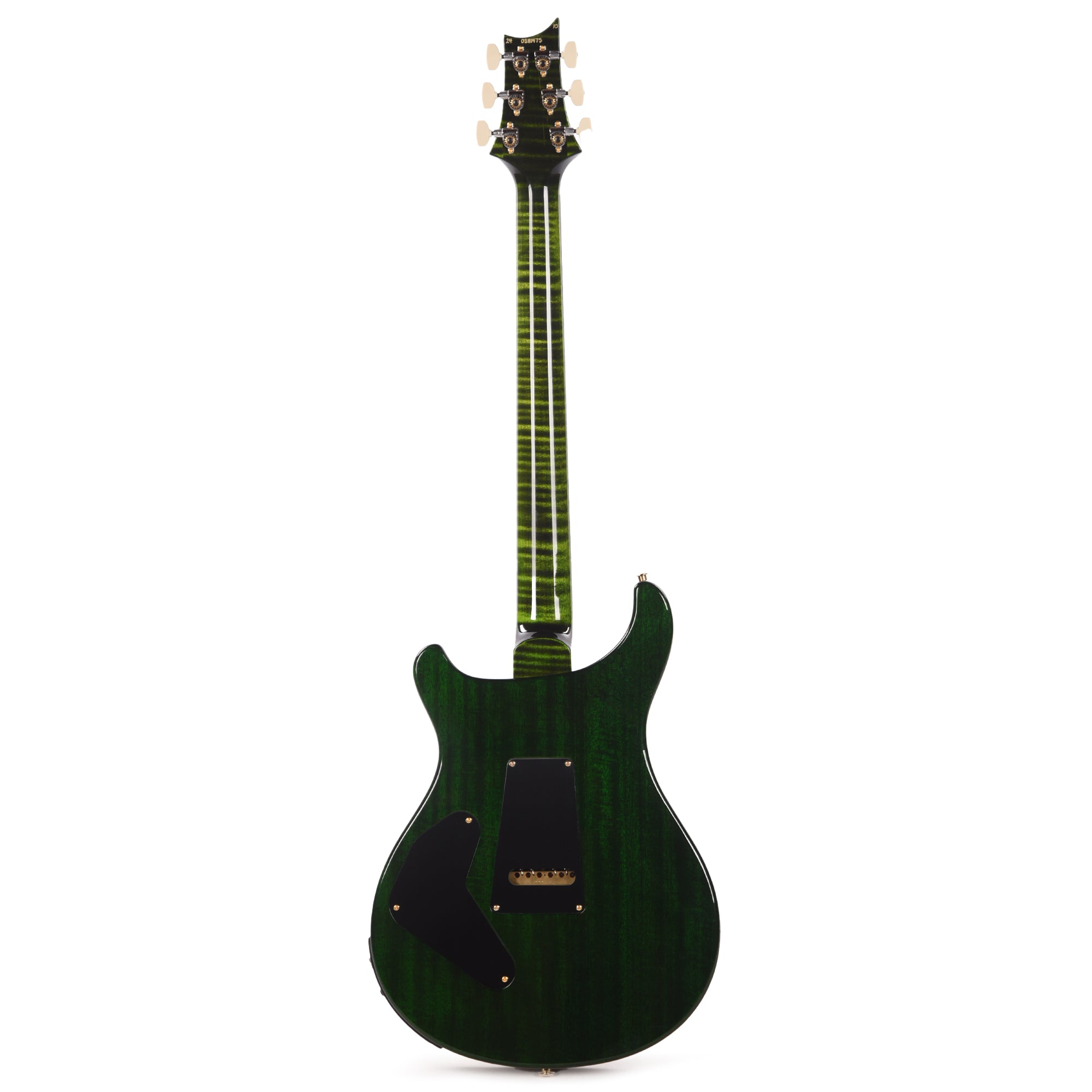 PRS Wood Library Custom 24 Piezo 10-Top Flame Jade w/Figured Stained Neck & Ebony Fingerboard Electric Guitars / Solid Body