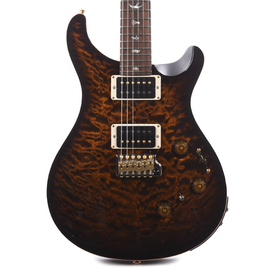 PRS Wood Library Custom 24 Piezo 10-Top Quilt Black Gold Burst w/Brazilian Rosewood Fingerboard Electric Guitars / Solid Body