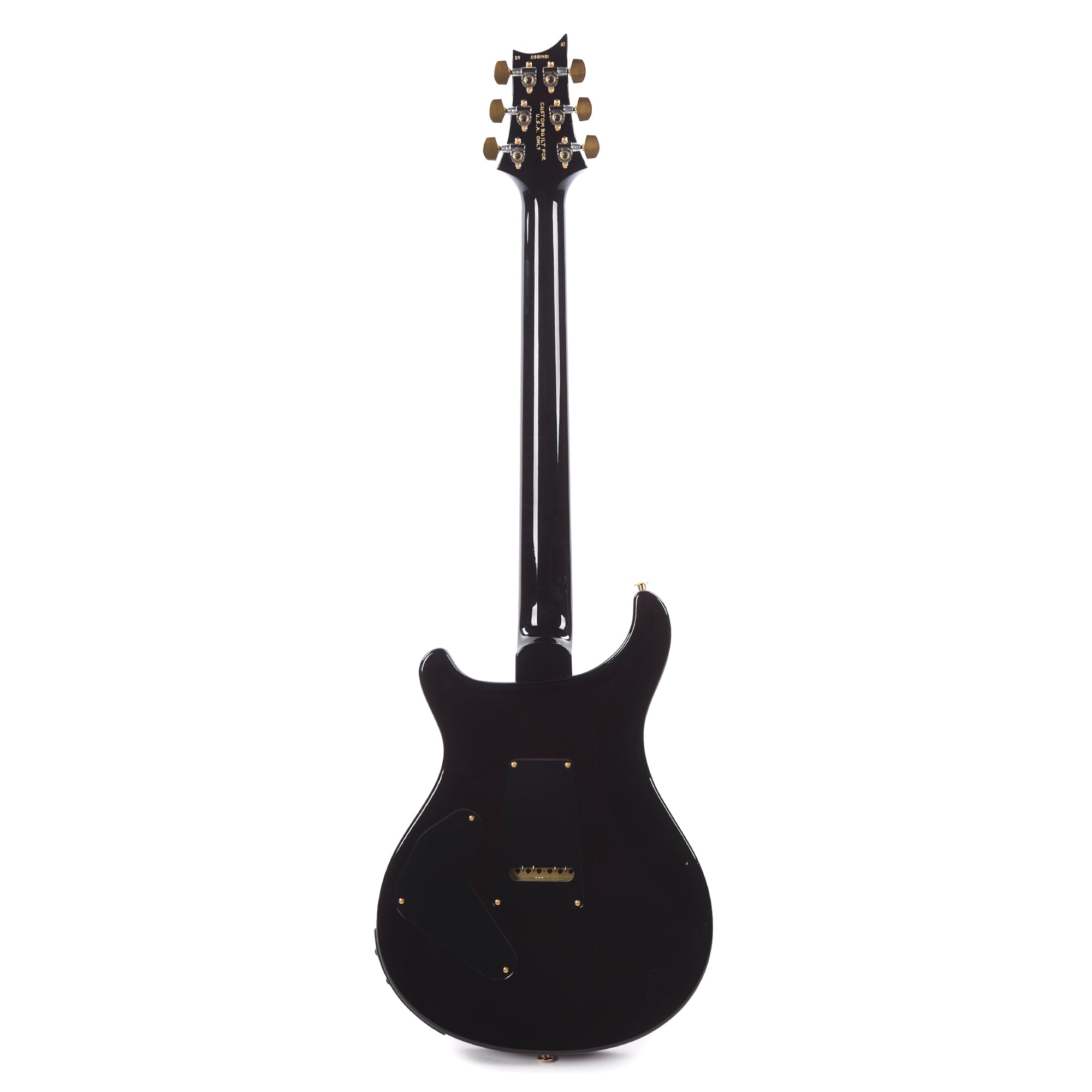 PRS Wood Library Custom 24 Piezo 10-Top Quilt Black Gold Burst w/Brazilian Rosewood Fingerboard Electric Guitars / Solid Body