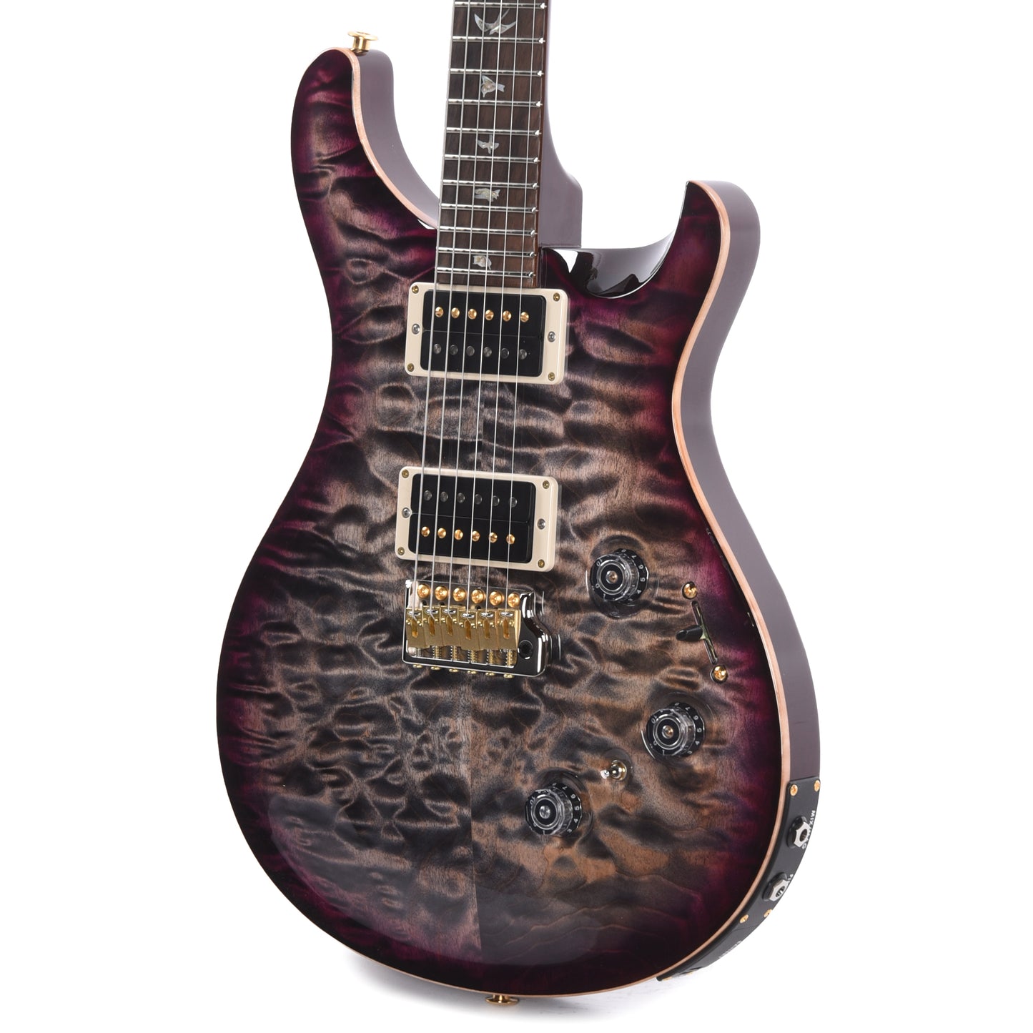 PRS Wood Library Custom 24 Piezo 10-Top Quilt Charcoal Purple Burst w/Brazilian Rosewood Fingerboard Electric Guitars / Solid Body