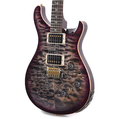 PRS Wood Library Custom 24 Piezo 10-Top Quilt Charcoal Purple Burst w/Brazilian Rosewood Fingerboard Electric Guitars / Solid Body