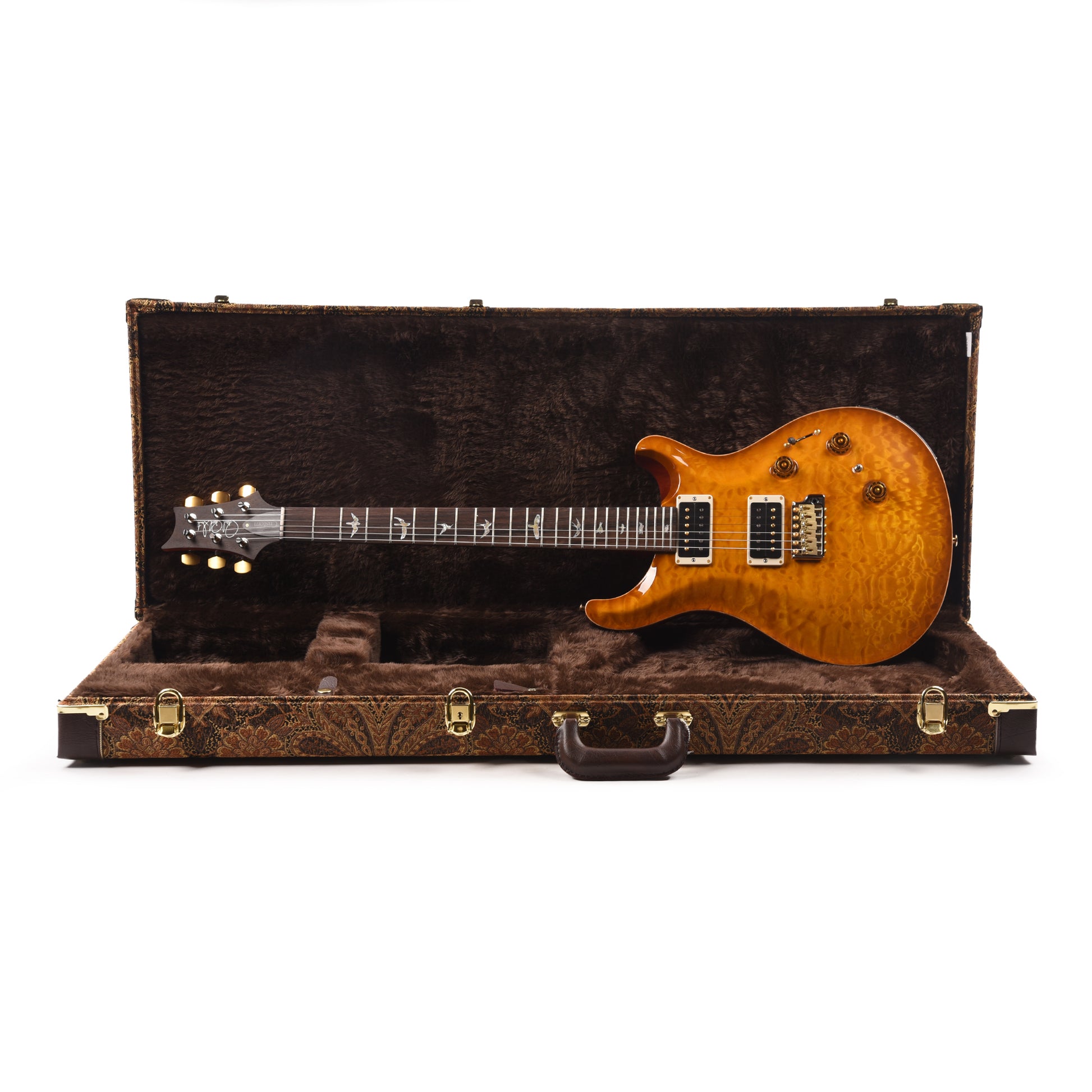 PRS Wood Library Custom 24 Piezo 10-Top Quilt Faded McCarty Sunburst w/Brazilian Rosewood Fingerboard Electric Guitars / Solid Body
