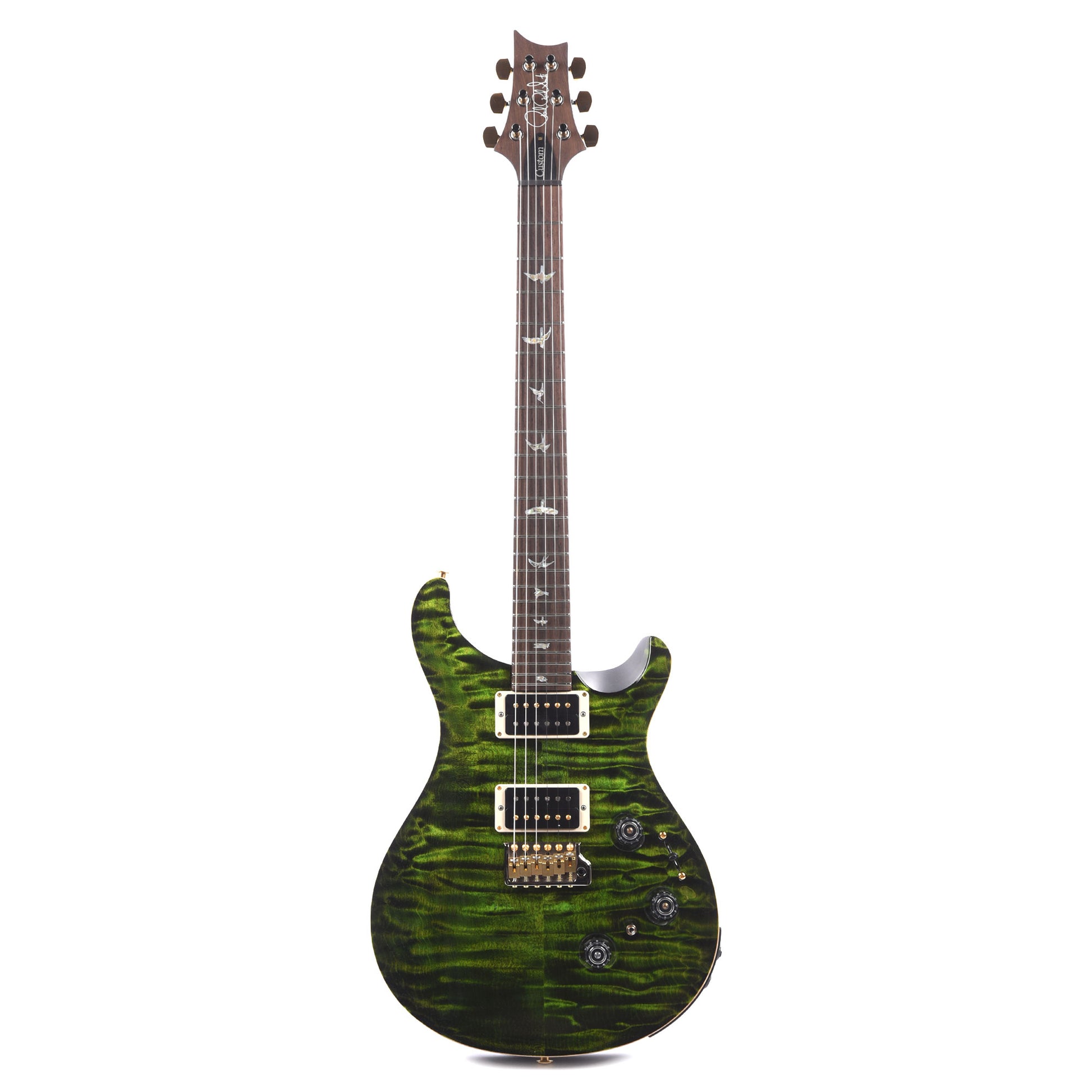 PRS Wood Library Custom 24 Piezo 10-Top Quilt Jade w/Brazilian Rosewood Fingerboard Electric Guitars / Solid Body