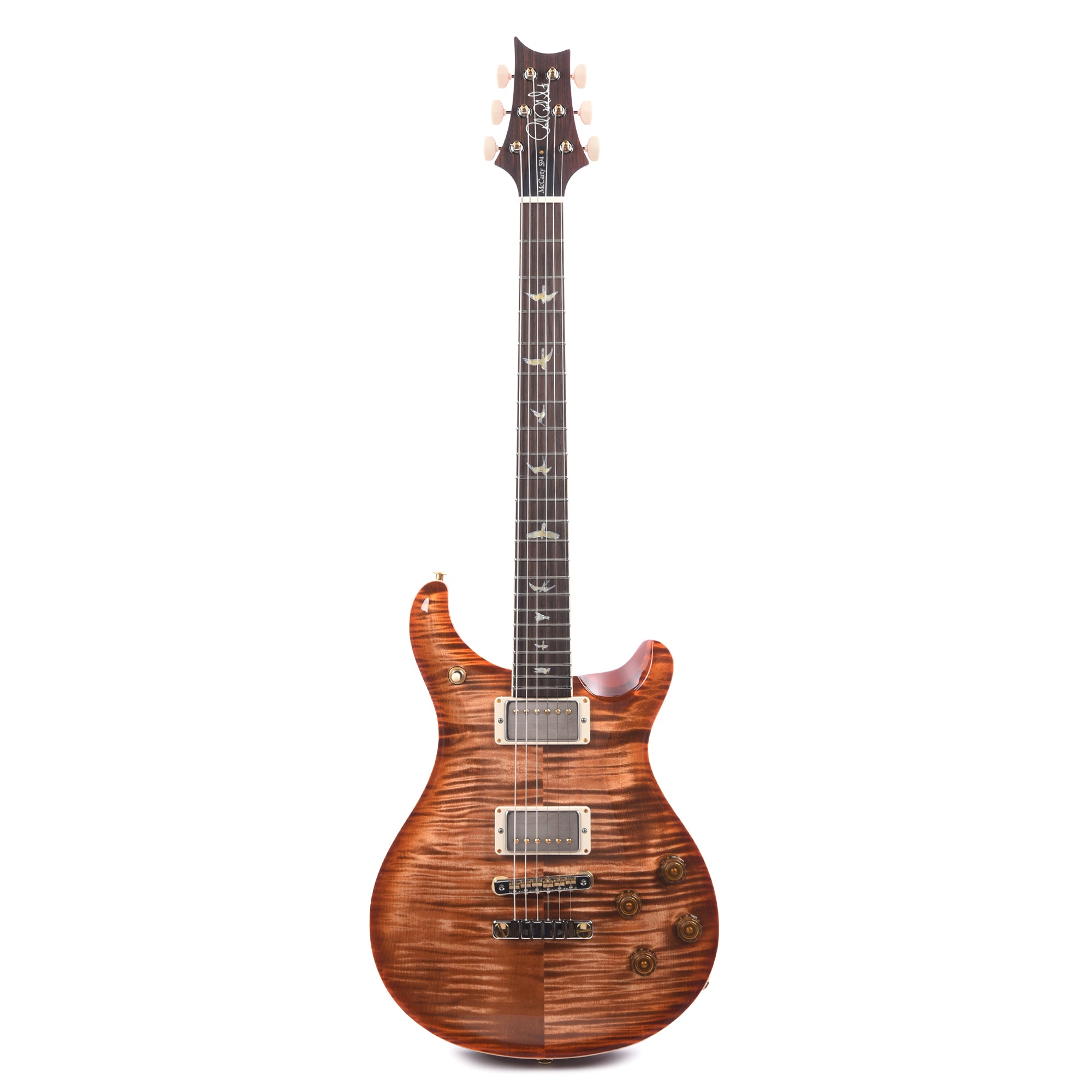 PRS Wood Library McCarty 594 10-Top Flame Autumn Sky w/Figured Stained Maple Neck & Brazilian Rosewood Fingerboard Electric Guitars / Solid Body