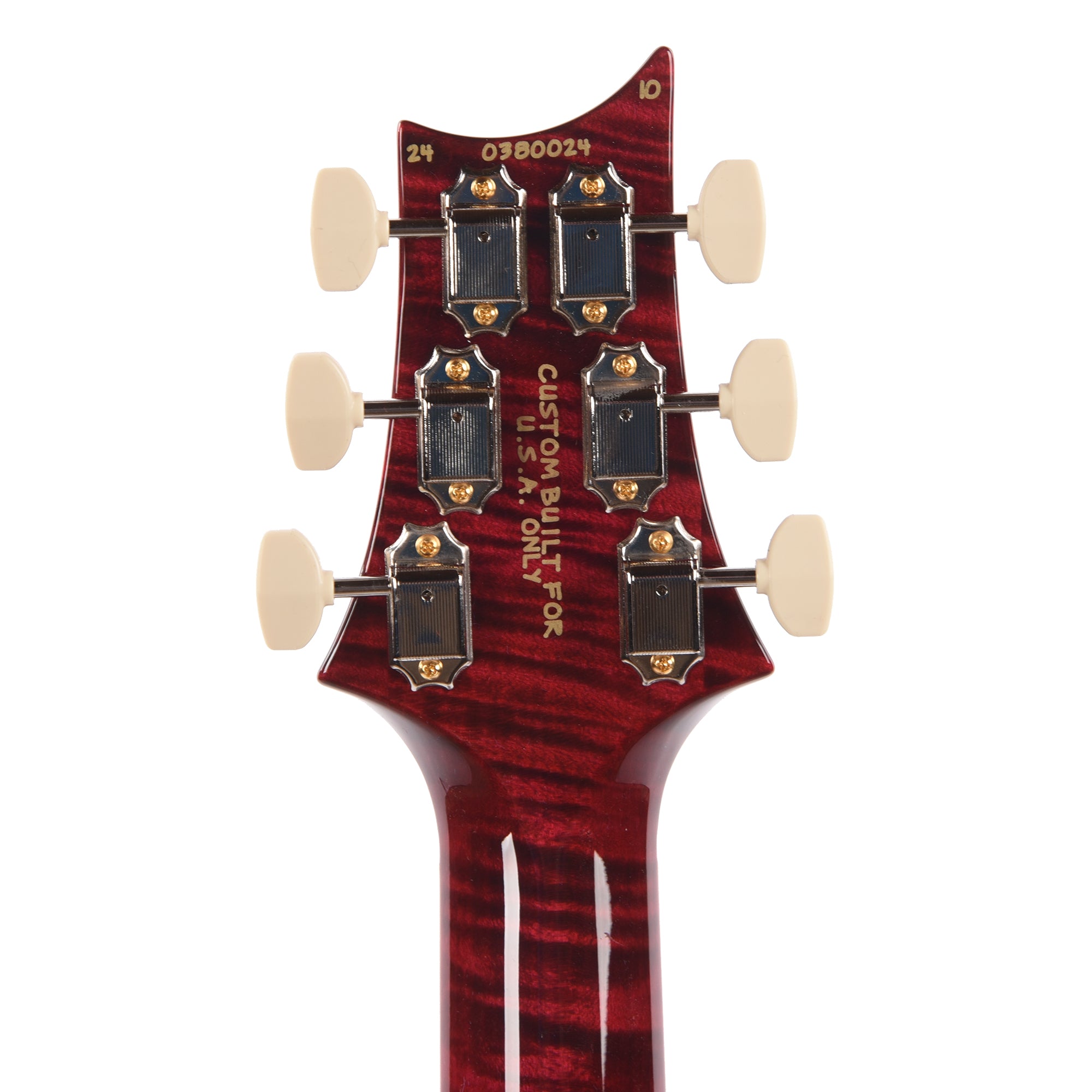 PRS Wood Library McCarty 594 10-Top Flame Red Tiger w/Figured Stained Maple Neck & Brazilian Rosewood Fingerboard Electric Guitars / Solid Body