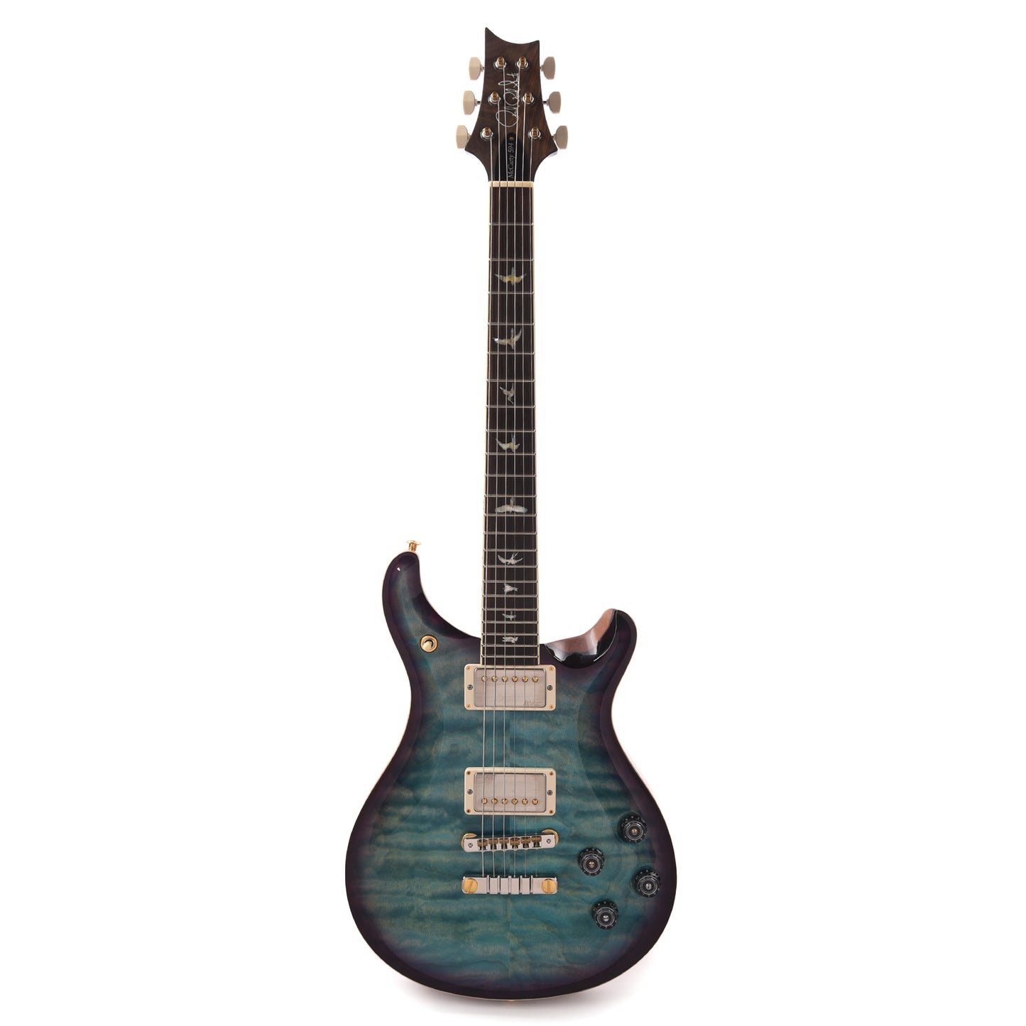 PRS Wood Library McCarty 594 10-Top Quilt Aquableux Purple Burst w/Figured Stained Maple Neck & Cocobolo Fingerboard Electric Guitars / Solid Body