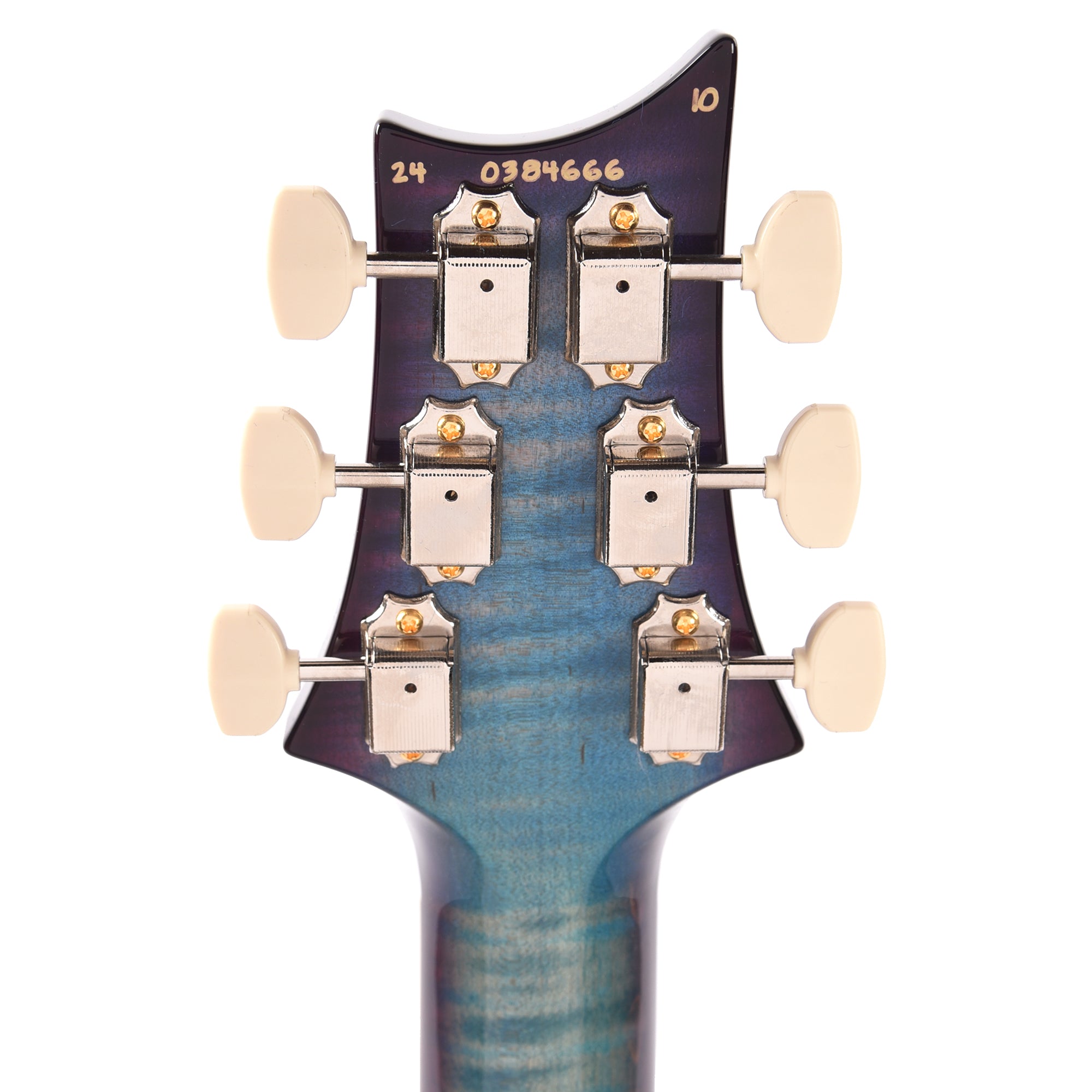 PRS Wood Library McCarty 594 10-Top Quilt Aquableux Purple Burst w/Figured Stained Maple Neck & Cocobolo Fingerboard Electric Guitars / Solid Body