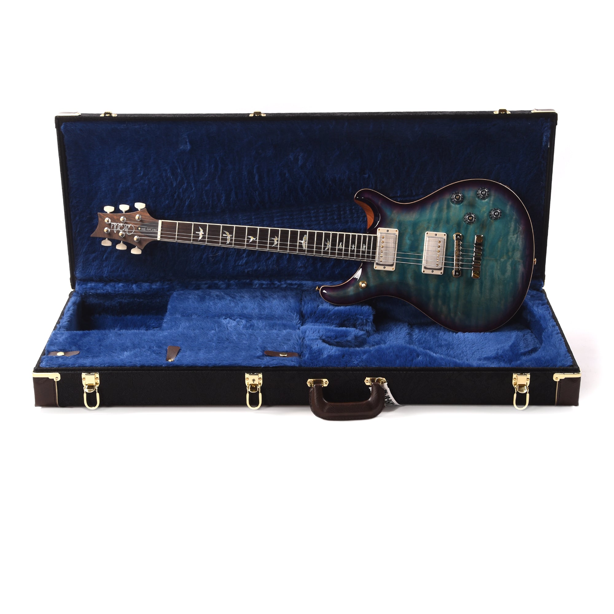 PRS Wood Library McCarty 594 10-Top Quilt Aquableux Purple Burst w/Figured Stained Maple Neck & Cocobolo Fingerboard Electric Guitars / Solid Body