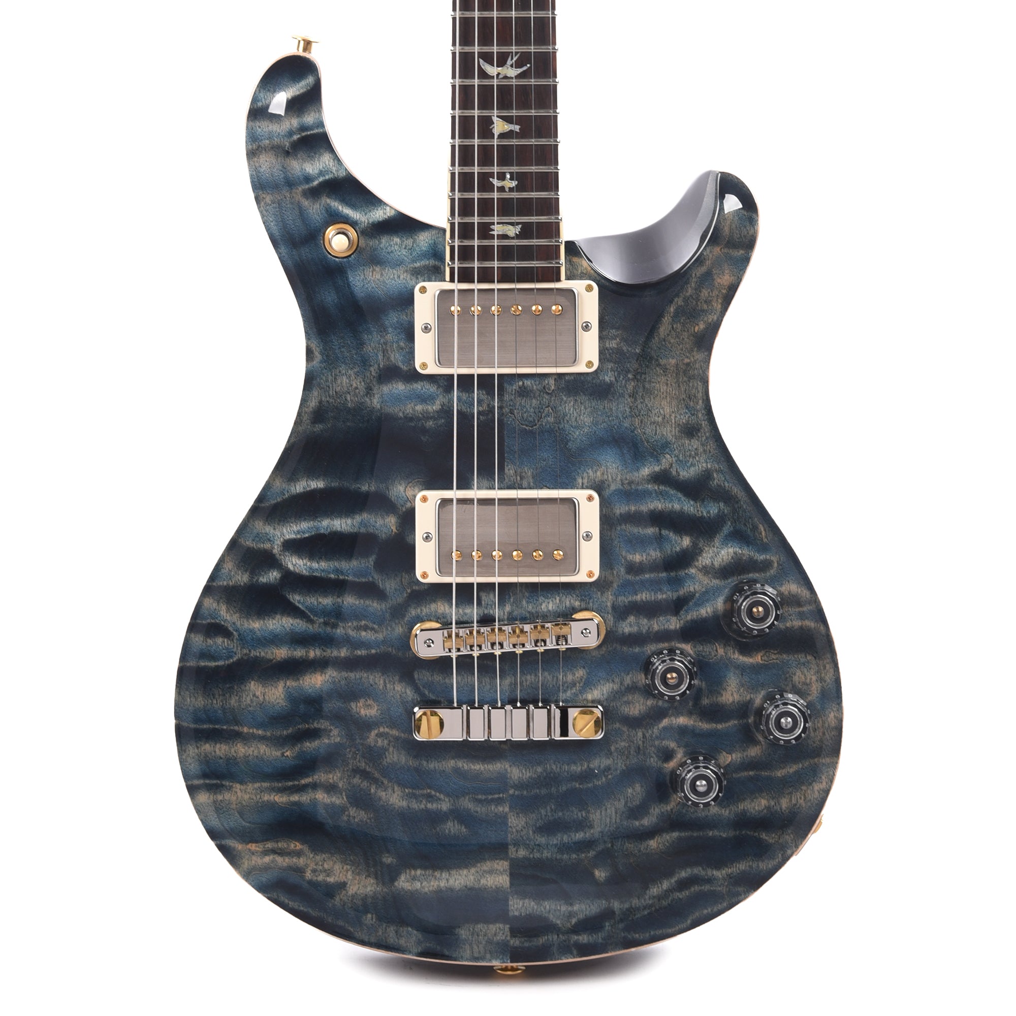 PRS Wood Library McCarty 594 10-Top Quilt Faded Whale Blue w/Figured Stained Maple Neck & Cocobolo Fingerboard Electric Guitars / Solid Body
