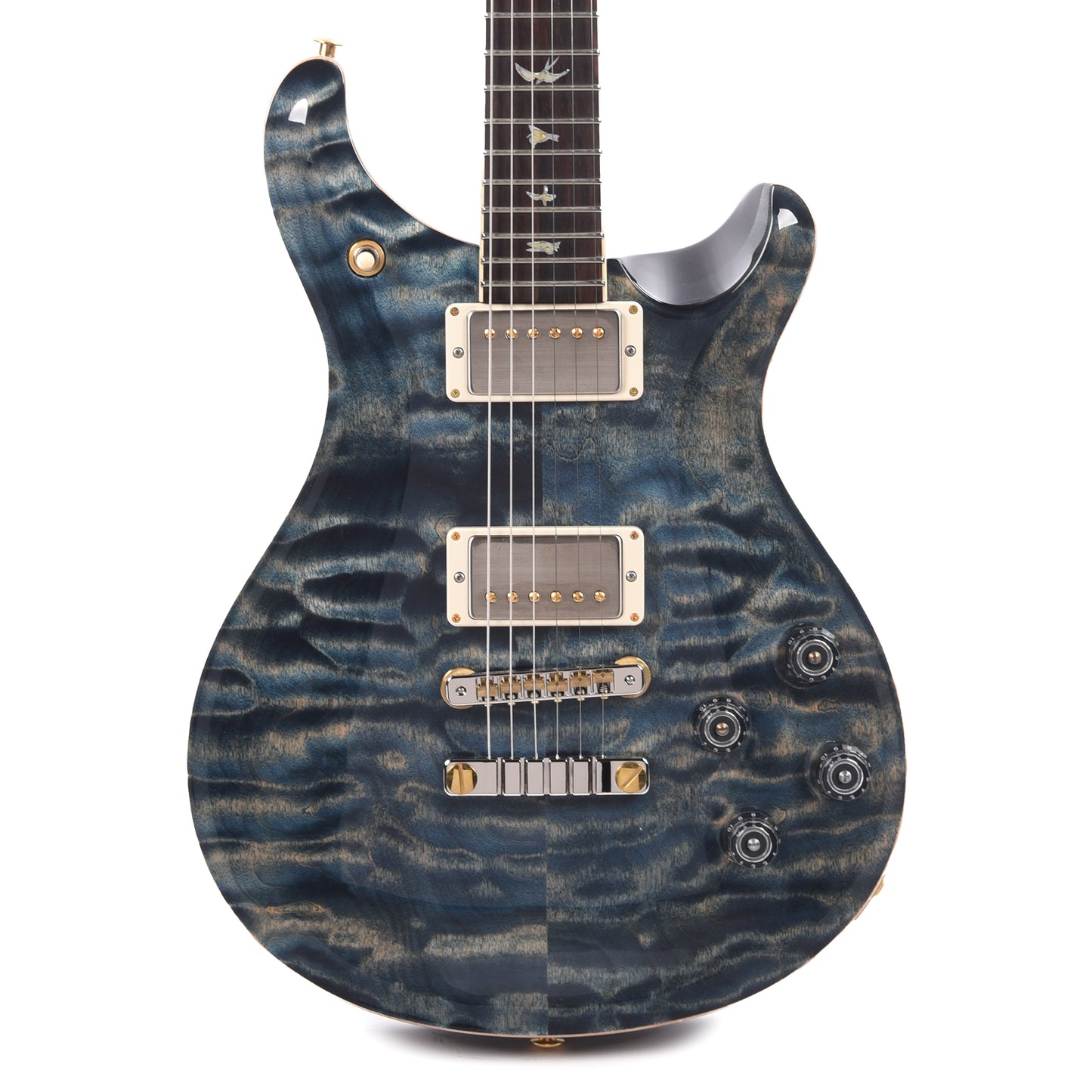 PRS Wood Library McCarty 594 10-Top Quilt Faded Whale Blue w/Figured Stained Maple Neck & Cocobolo Fingerboard Electric Guitars / Solid Body