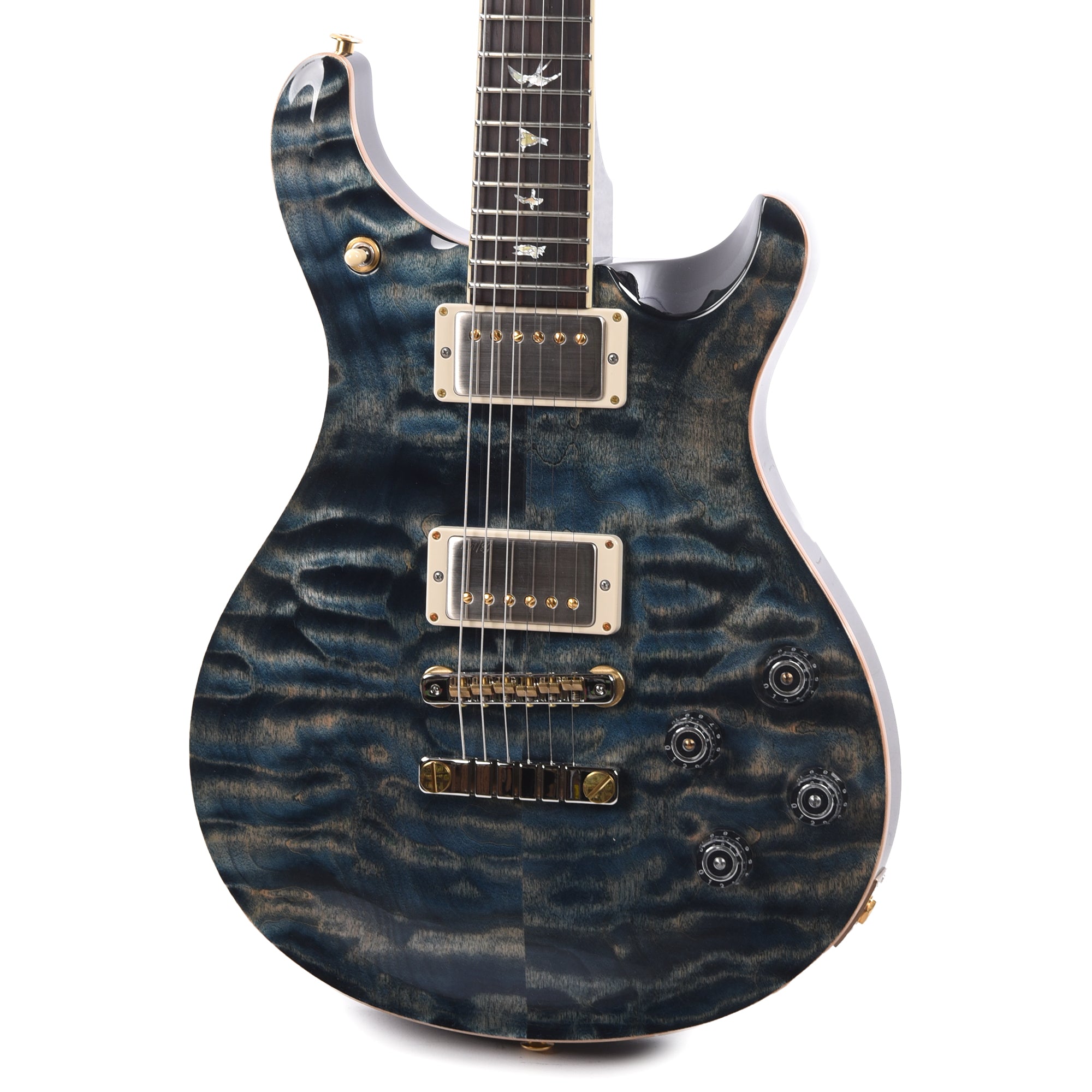 PRS Wood Library McCarty 594 10-Top Quilt Faded Whale Blue w/Figured Stained Maple Neck & Cocobolo Fingerboard Electric Guitars / Solid Body