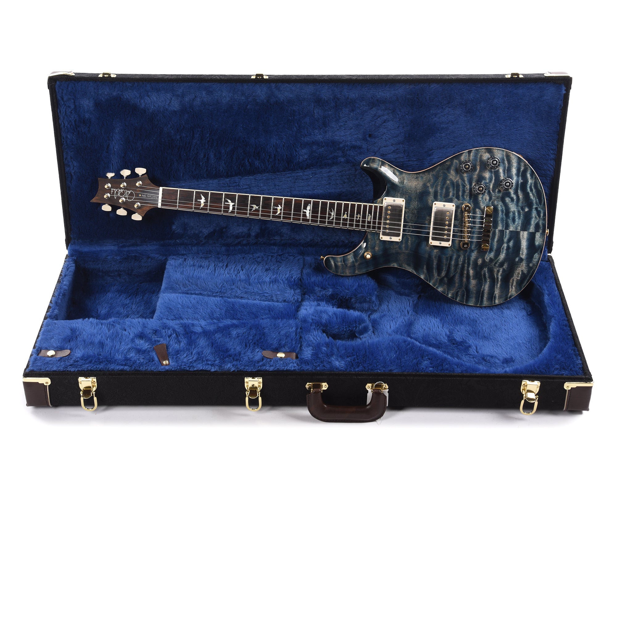 PRS Wood Library McCarty 594 10-Top Quilt Faded Whale Blue w/Figured Stained Maple Neck & Cocobolo Fingerboard Electric Guitars / Solid Body