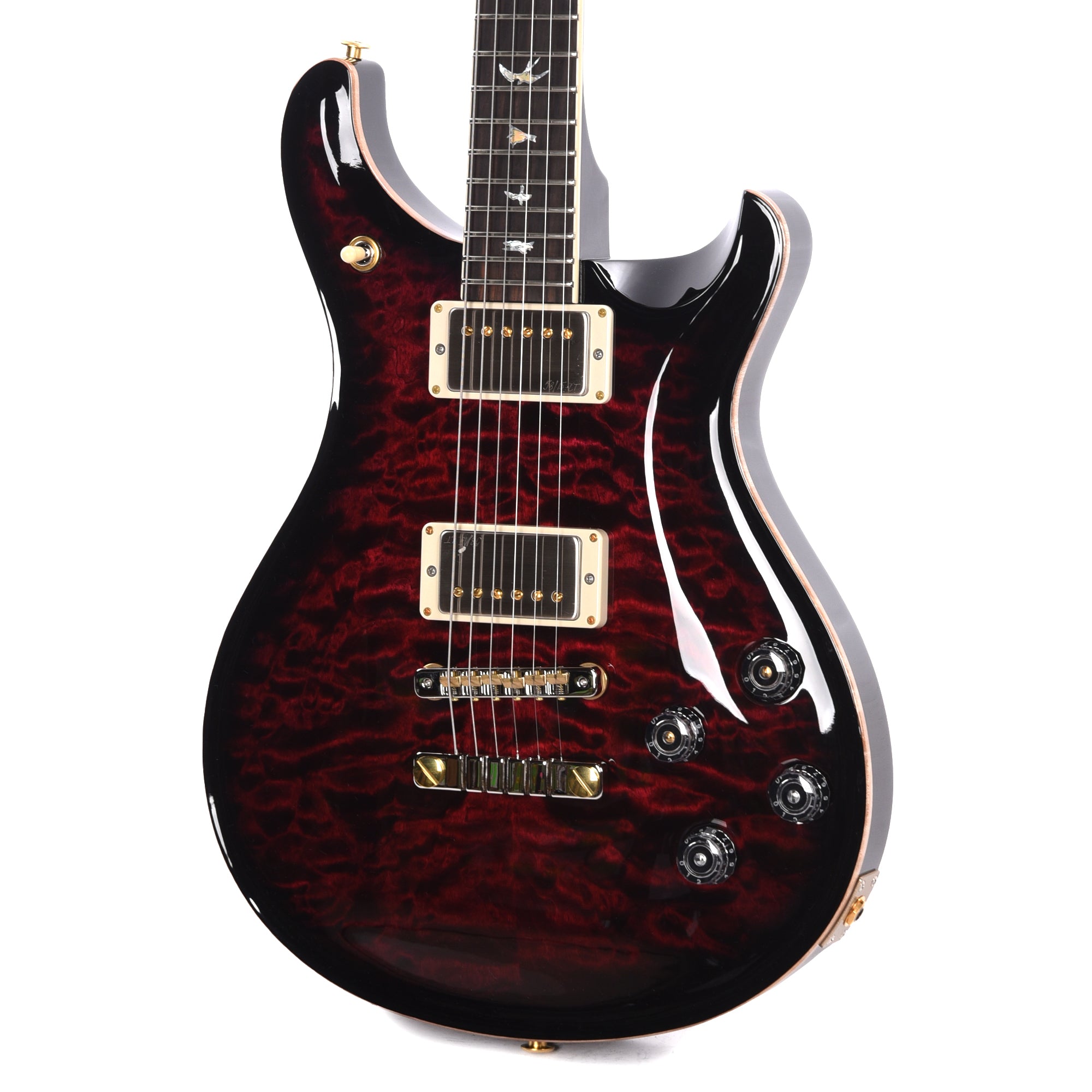 PRS Wood Library McCarty 594 10-Top Quilt Red Tiger w/Figured Stained Maple Neck & Cocobolo Fingerboard Electric Guitars / Solid Body