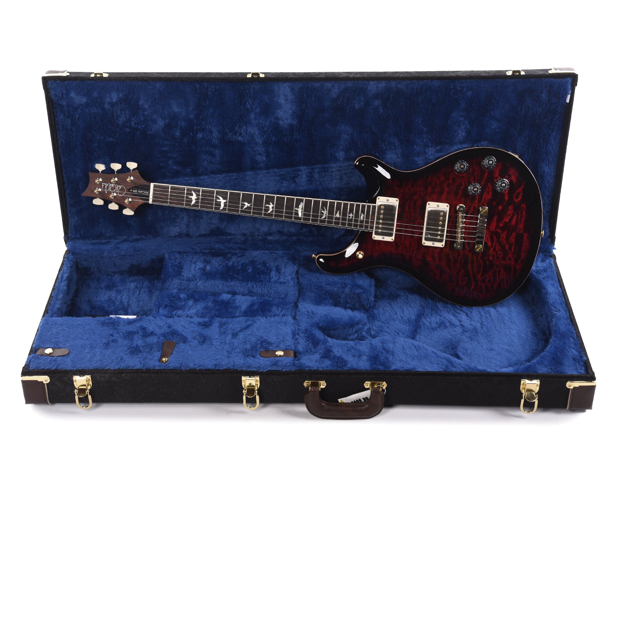 PRS Wood Library McCarty 594 10-Top Quilt Red Tiger w/Figured Stained Maple Neck & Cocobolo Fingerboard Electric Guitars / Solid Body